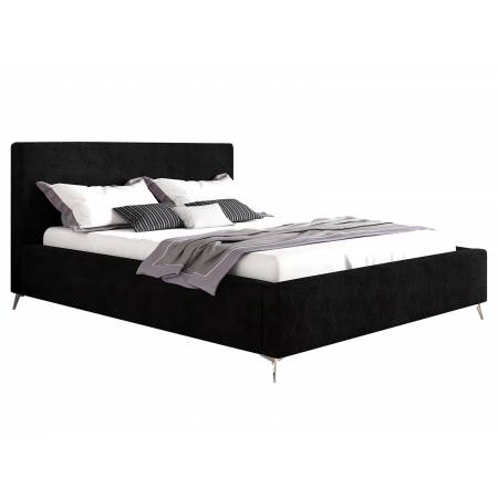 Łóżko tapicerowane z pojemnikiem 200 x 200 cm BENICI